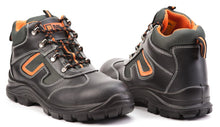 Load image into Gallery viewer, Mens Leather Safety Boots S3 SRC Steel Toe Cap Work Shoes Ankle Leather Wide Fit 6652
