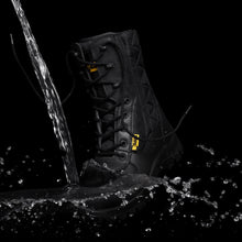Load image into Gallery viewer, Mens Leather Safety Composite Toe Cap Boot S2 SRC Waterproof Military Army Desert Combat Walking Safety Zip Up Work High Ankle 9999
