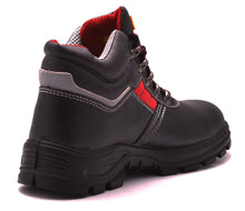 Load image into Gallery viewer, Mens Safety Boots S3 SRC Steel Toe Cap with Steel Mid Sole Protection Leather 5993 Black Hammer
