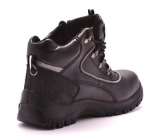 Load image into Gallery viewer, Mens Safety Boots Steel Toe Cap S3 SRC Work Shoes Ankle Leather Wide Fit 7752 Black Hammer
