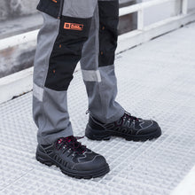 Load image into Gallery viewer, Mens Safety Boots Steel Toe Cap Work Trainers Hiker Midsole Protection S1P SRC 8891 Black Hammer
