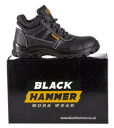 Mens Safety Waterproof Boots | Leather Steel Toe Cap | Working Ankle Lightweight S3 SRC 1007
