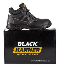 Load image into Gallery viewer, Mens Safety Waterproof Boots | Leather Steel Toe Cap | Working Ankle Lightweight S3 SRC 1007
