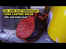 Load and play video in Gallery viewer, Black Hammer Multi Functional Safety Boots Metal Free S3 SRC 8844
