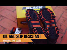 Load and play video in Gallery viewer, Mens Leather Safety Boots S3 SRC HRO Steel Toe Cap Work Shoes Ankle Leather 9972
