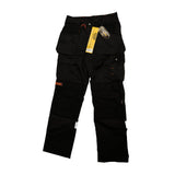 Work Trousers for Men | Multi Pockets Cargo Heavy Duty Triple Stitched | Cordura Reinforcing | Stress Points Knee Pad Pockets | Reflective Phenomenal - Black Hammer